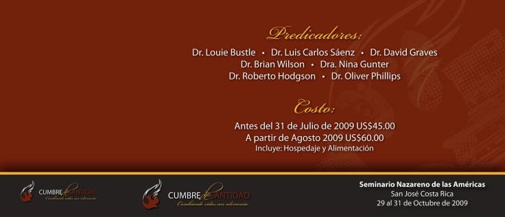 Cumbre de Santidad inscripcion Cumbre de Santidad inscripcion