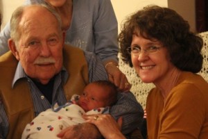 La autora con su padre