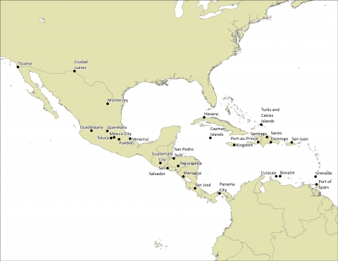 Un mapa de los 28 sitios de Génesis