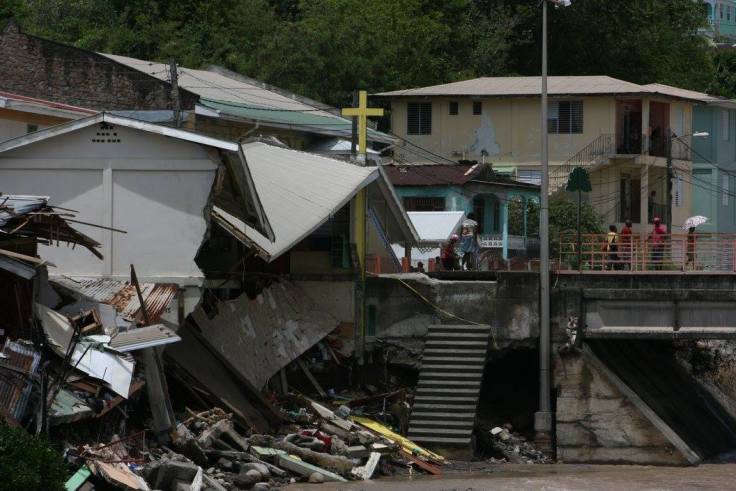 Iglesia destruida Dominica