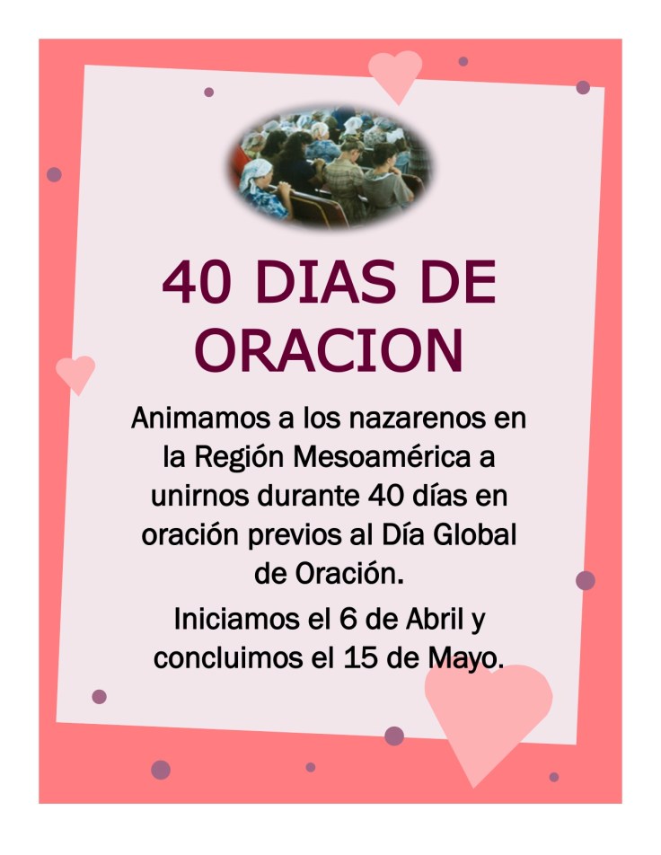 40 DIAS DE ORACION 2016