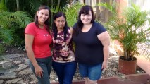 Sitio Santiago. Wendy, Sugey y Abby.
